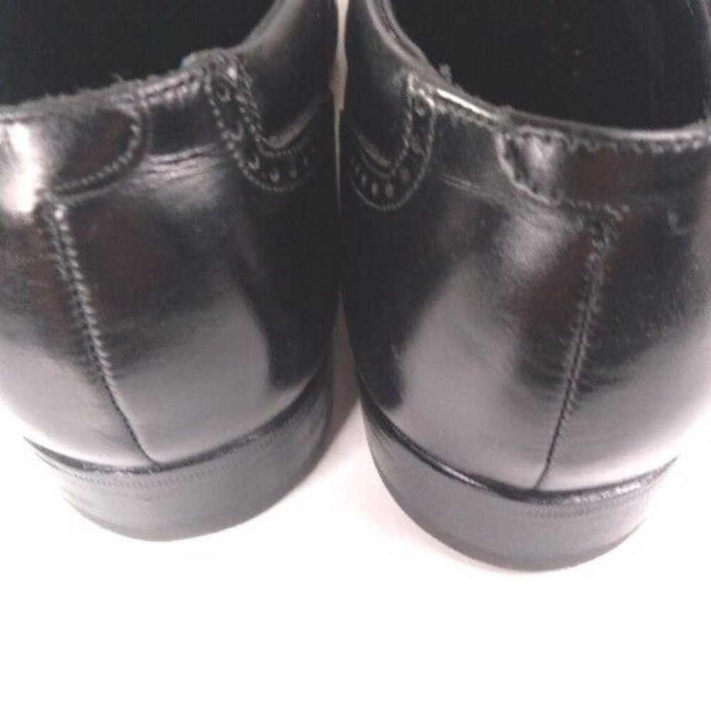 Florsheim‎ Mens Canton Black Cap Toe Oxfords Shoes 12 Medium (D) with Box - Picture 10 of 12